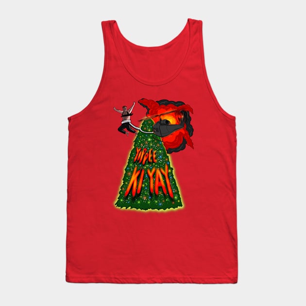 Die Hard Movie Nakatomi Christmas Tree Tank Top by Jamie Collins